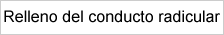 Relleno del conducto radicular